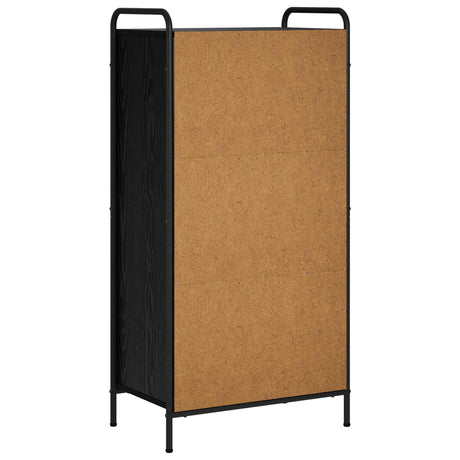 Wooden Bookcase 55.5cm Wide With 2 Shelves And Steel Frame - Vantage Home