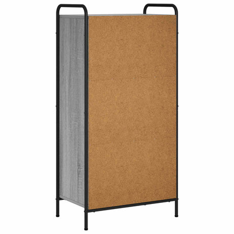 Wooden Bookcase 55.5cm Wide With 2 Shelves And Steel Frame - Vantage Home