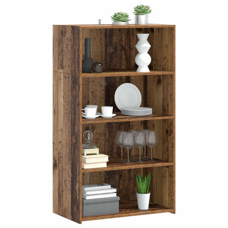 Wooden Bookcase 70cm Wide With 3 Shelves - Vantage Home