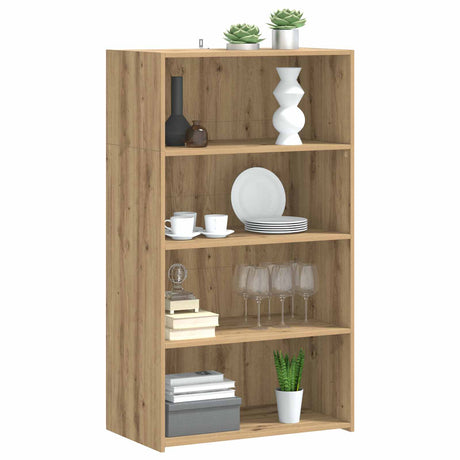 Wooden Bookcase 70cm Wide With 3 Shelves - Vantage Home