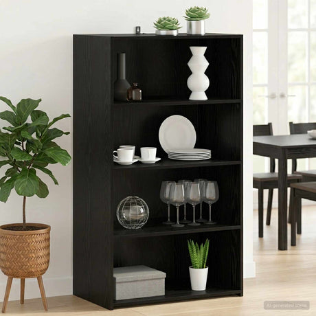 Wooden Bookcase 70cm Wide With 3 Shelves - Vantage Home