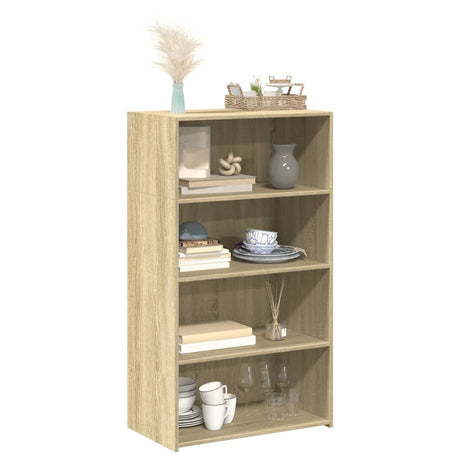 Wooden Bookcase 70cm Wide With 3 Shelves - Vantage Home