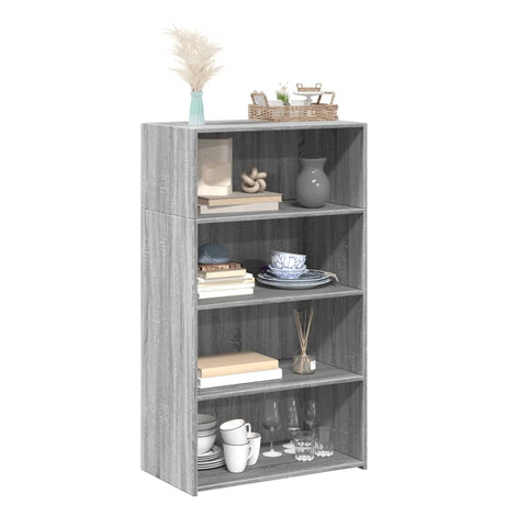Wooden Bookcase 70cm Wide With 3 Shelves - Vantage Home