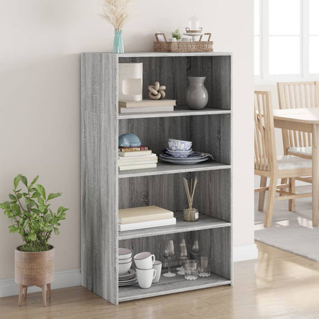 Wooden Bookcase 70cm Wide With 3 Shelves - Vantage Home