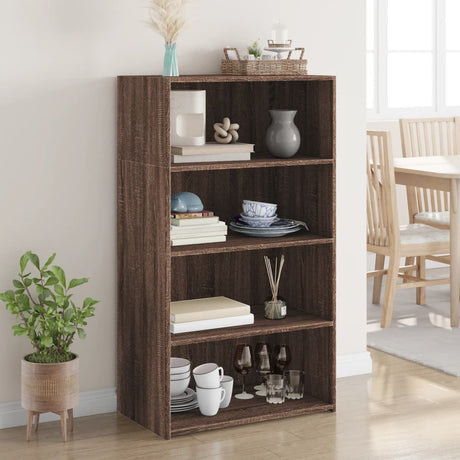 Wooden Bookcase 70cm Wide With 3 Shelves - Vantage Home