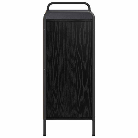 Wooden Bookcase 80cm Wide With 1 Shelf And Steel Frame - Vantage Home
