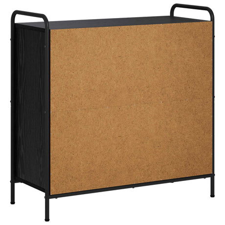 Wooden Bookcase 80cm Wide With 1 Shelf And Steel Frame - Vantage Home