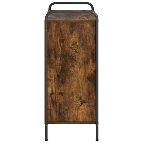 Wooden Bookcase 80cm Wide With 1 Shelf And Steel Frame - Vantage Home