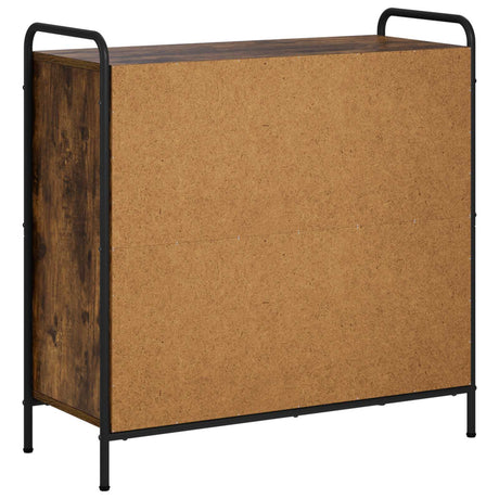 Wooden Bookcase 80cm Wide With 1 Shelf And Steel Frame - Vantage Home