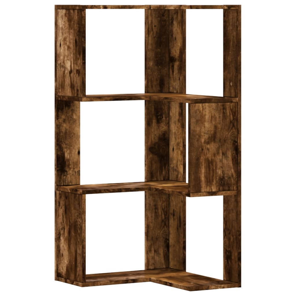 Wooden Bookcase Corner - Vantage Home