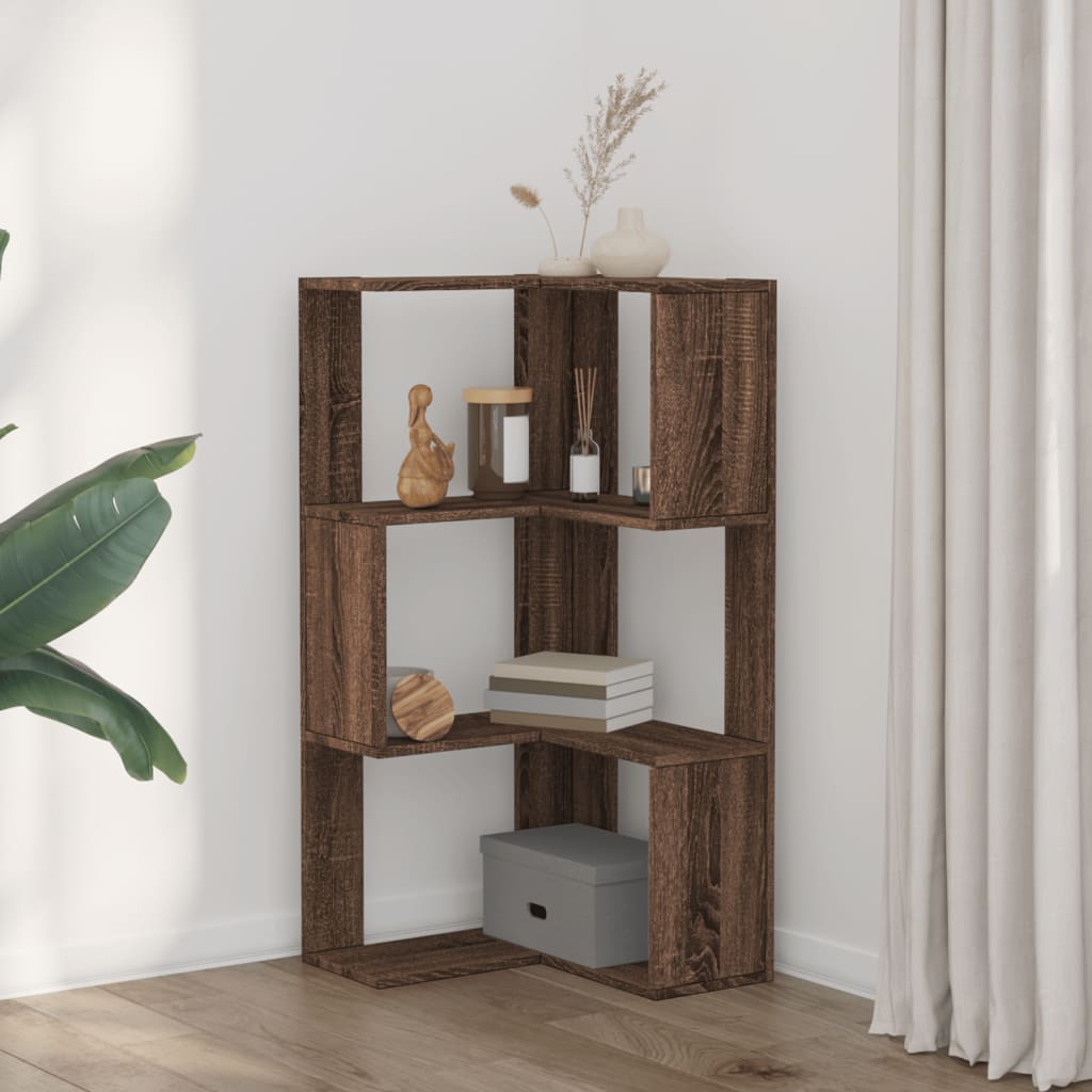 Wooden Bookcase Corner - Vantage Home