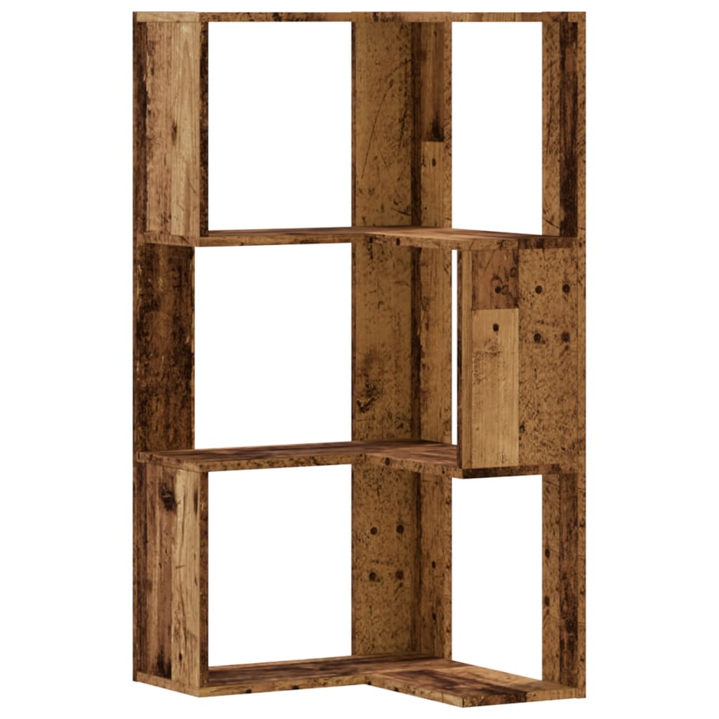 Wooden Bookcase Corner - Vantage Home