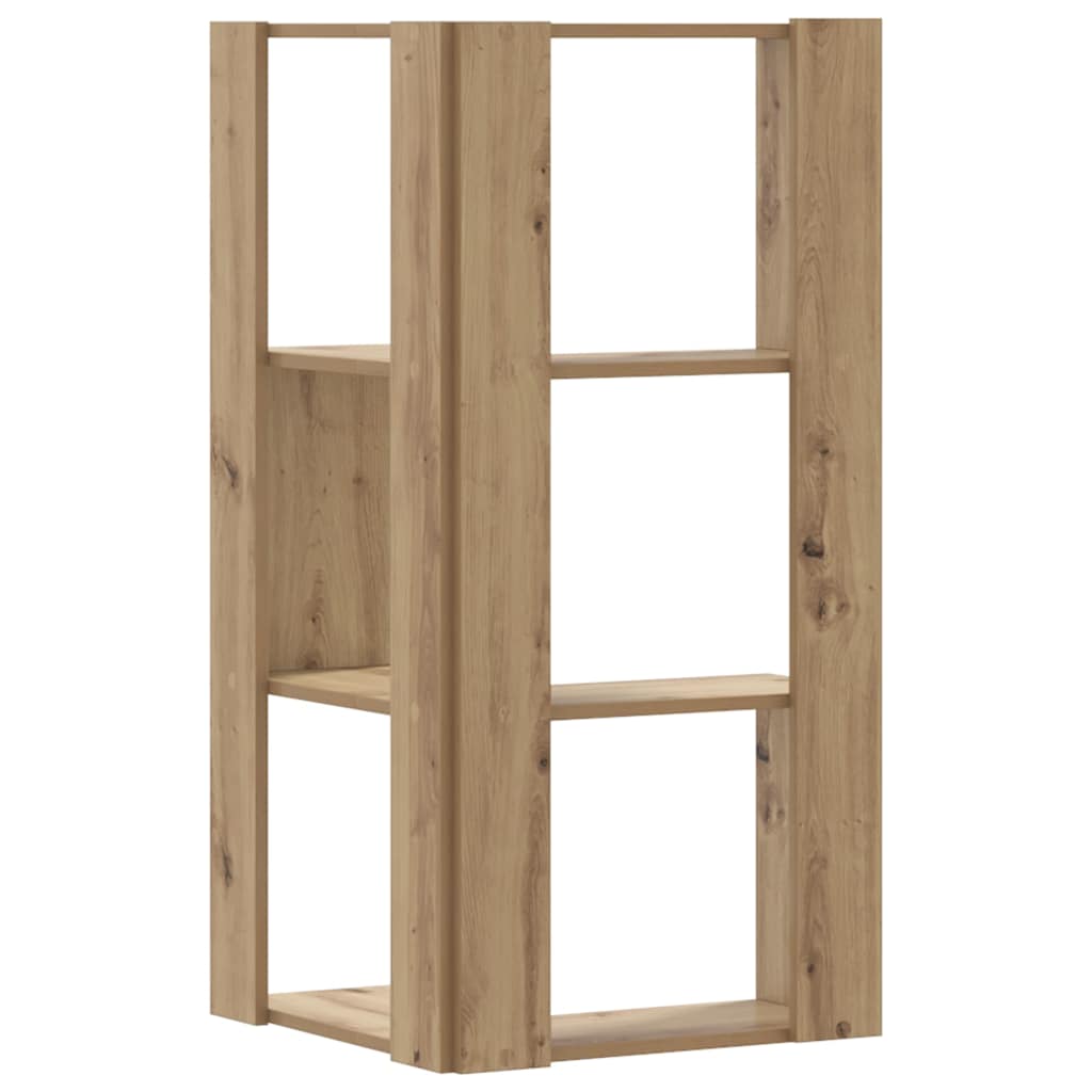 Wooden Bookcase Corner - Vantage Home
