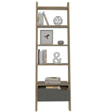 Wooden Bookcase Ladder Design With 1 Drawer - Manhattan