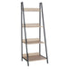 Wooden Bookcase Ladder Design With 4 Shelves - Loft
