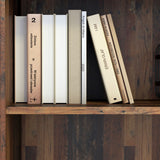 Wooden Bookcase Low And Narrow With 2 Shelves - Essential