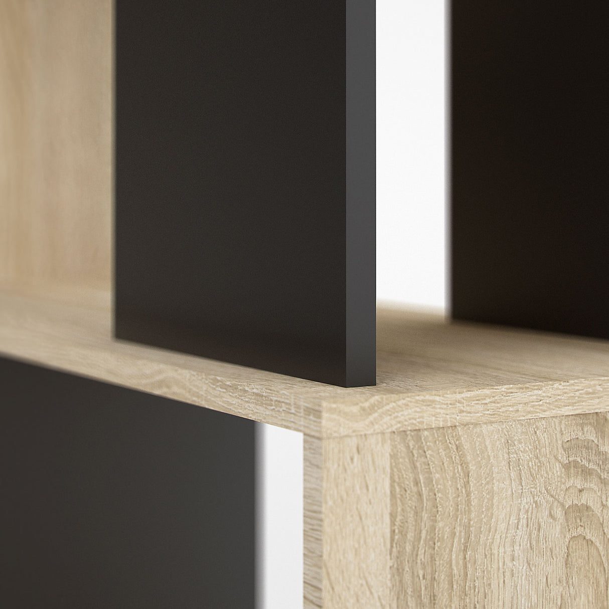 Wooden Bookcase Open With 4 Shelves - Maze