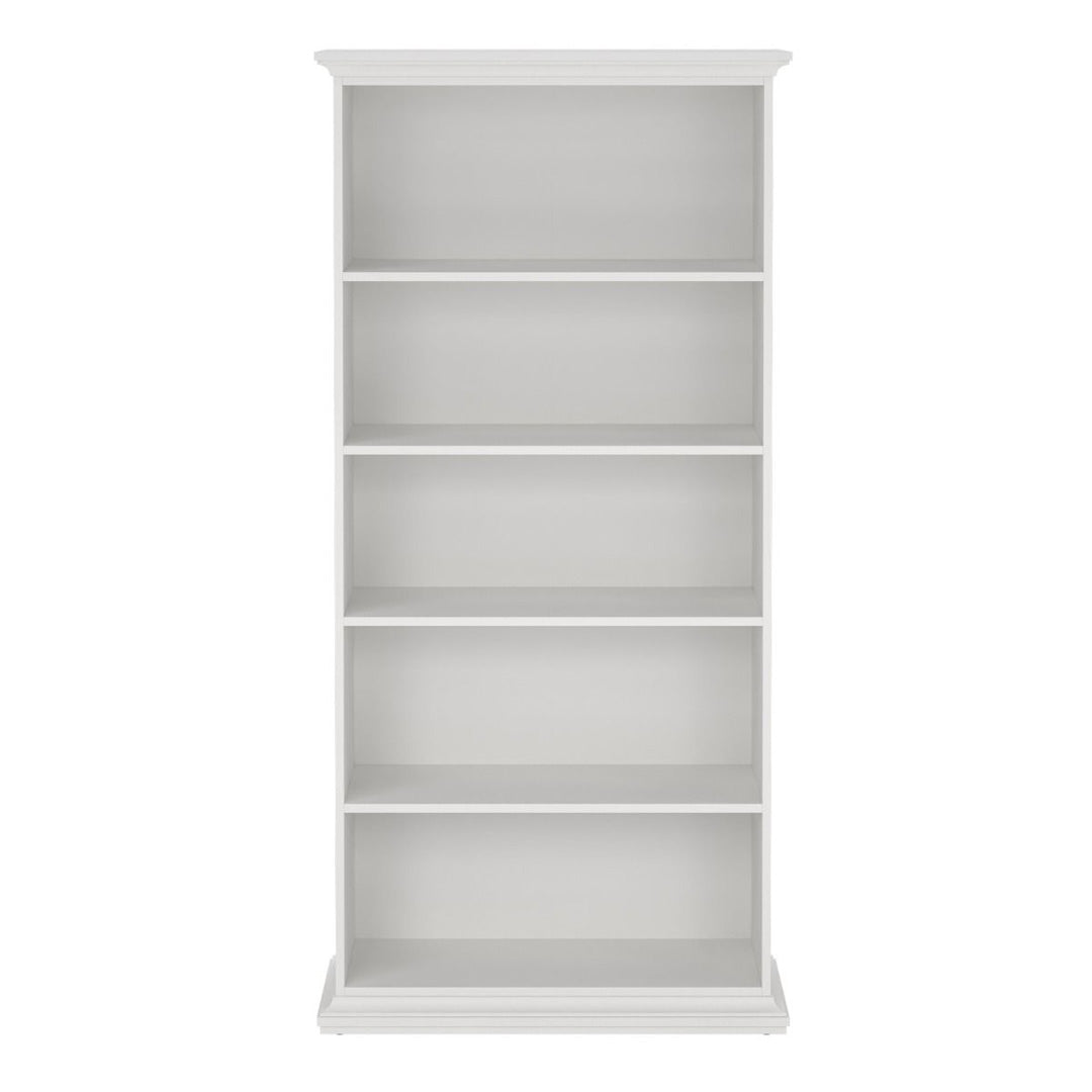 Wooden Bookcase Tall With 2 Shelves - Paris