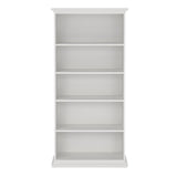 Wooden Bookcase Tall With 2 Shelves - Paris