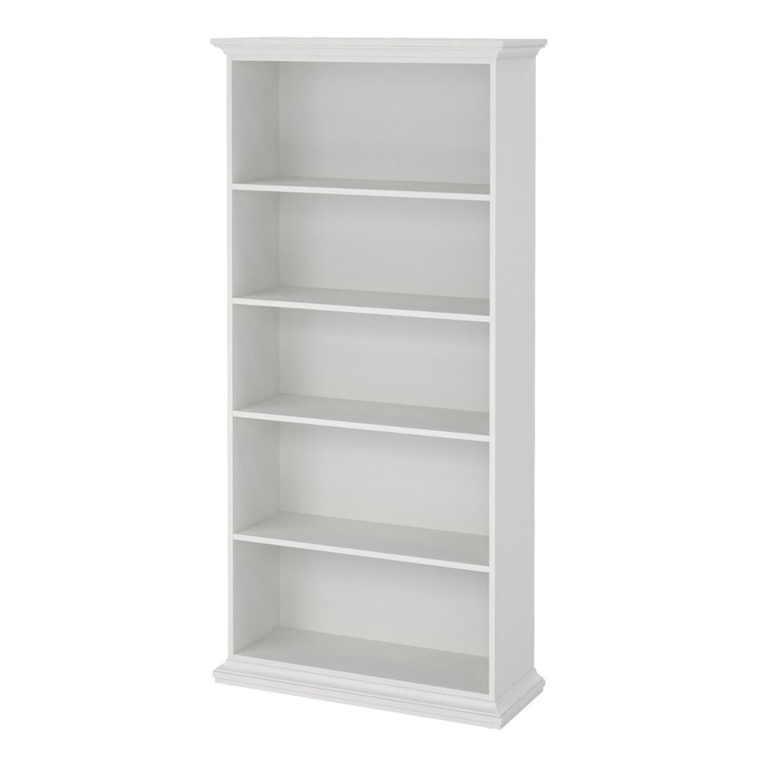 Wooden Bookcase Tall With 2 Shelves - Paris