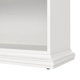 Wooden Bookcase Tall With 2 Shelves - Paris