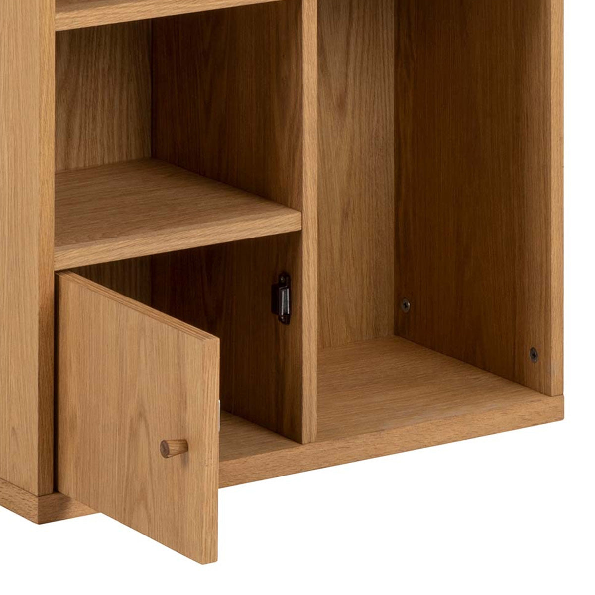 Wooden Bookcase Tall With 3 Doors - Rangoon