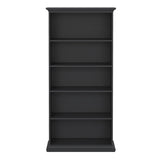 Wooden Bookcase Tall With 4 Shelves - Paris