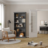 Wooden Bookcase Tall With 4 Shelves - Paris