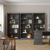Wooden Bookcase Tall With 4 Shelves - Paris
