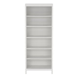 Wooden Bookcase Tall With 5 Shelves - Madrid