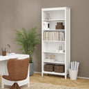 Wooden Bookcase Tall With 5 Shelves - Madrid