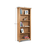 Wooden Bookcase Tall With 5 Shelves - Astoria