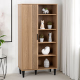 Wooden Bookcase With 1 Door - Tessa