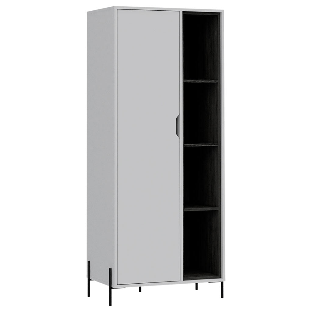 Wooden Bookcase With 1 Door Wide - Dallas