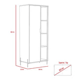 Wooden Bookcase With 1 Door Wide - Dallas