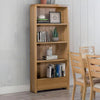 Wooden Bookcase With 1 Drawer And 4 Shelves - Curve