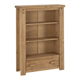 Wooden Bookcase With 1 Drawer - Tortilla