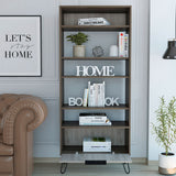 Wooden Bookcase With 1 Flap Door - Nevada