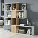 Wooden Bookcase With 10 Open Storage Compartments - Zamia