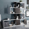 Wooden Bookcase With 10 Open Storage Compartments - Zamia