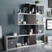 Wooden Bookcase With 10 Open Storage Compartments - Zamia
