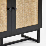 Wooden Bookcase With 2 Doors And 3 Shelves - Padstow