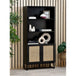 Wooden Bookcase With 2 Doors And 3 Shelves - Padstow