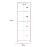 Wooden Bookcase With 2 Doors - Dallas