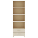 Wooden Bookcase With 2 Drawers And 4 Shelves - Hamar