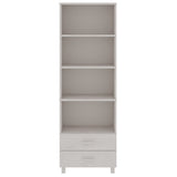 Wooden Bookcase With 2 Drawers And 4 Shelves - Hamar