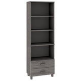 Wooden Bookcase With 2 Drawers And 4 Shelves - Hamar