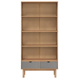 Wooden Bookcase With 2 Drawers And 4 Shelves - Otta