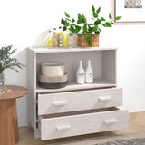 Wooden Bookcase With 2 Drawers And 1 Shelf - Hamar