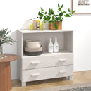 Wooden Bookcase With 2 Drawers And 1 Shelf - Hamar